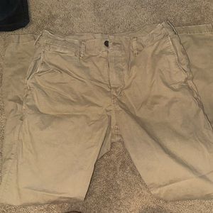 American Eagle distressed khakis